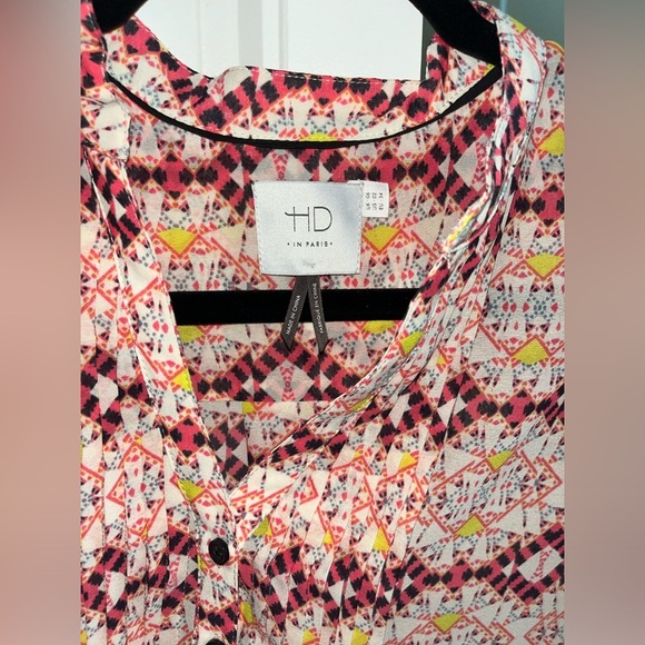 Anthropologie HD in Paris ‘Kaveri’ Pink Printed Blouse - Picture 14 of 14